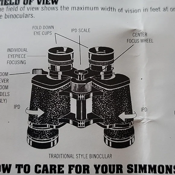 Simmons Spectrum Compact Binoculars with Case Model 99730 - Picture 4 of 8